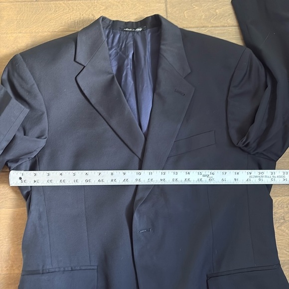 Murano Blazer Sport Coat Wool Navy 42S - Picture 6 of 10